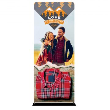 ONE-CHOICE-36-in-Fabric-Display_Single Sided Graphic Package with Black Back Fabric